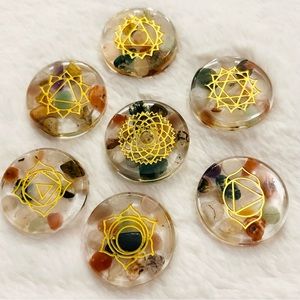 Healing Chakra Stones Meditation Set - Handcrafted with Natural Stones - Round